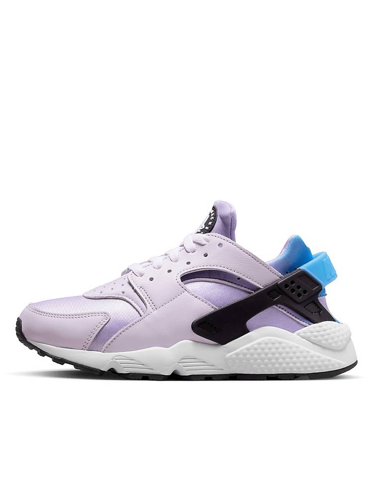 Nike Air Huarache sneakers in lilac, black and barely grape